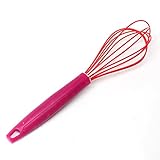 Silicone Coated Whisk With Heat Resistant Balloon Wire Whip. Non-Stick Silicone Whisk Is Pefect For Whisking Or Stirring Sauces, Gravies, Eggs, Creams On The Stove Or In The Oven.