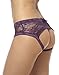 Sofishie Ruffle Back Midnight Bow-Tie Panties - Dark Purple 2 - XL