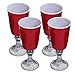 Red Cup 16-Ounce Stemmed Wine Glass - 4-Pack