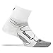 Feetures! - Elite Ultra Light - Quarter - White/Black - Size Medium - Athletic Running Socks