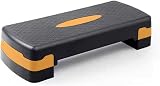 KARAN KING Fitness Stepper Home Gym Cardio Weights Yoga 10-15 cm Orange