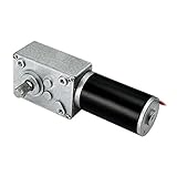 uxcell DC 12V 220RPM Worm Gear Motor 5kg-cm Reversible High Torque Speed Reduce Turbine Electric Gearbox Motor 8mm Shaft
