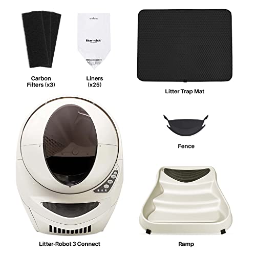 LitterRobot 3 Core Bundle by Whisker (Beige) SelfCleaning Cat