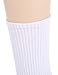 6 Pairs Mens Warm Wool Socks Thick Winter Thermal Stripe Wool Crew Socks (White Socks With White Sole(6 Pairs))