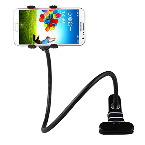 Nasis Universal Cell Phone Clip Holder Stand Mount on Car,Desk,Bed (black)