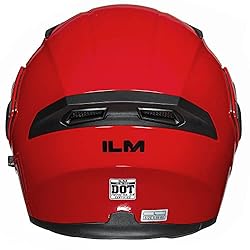 ILM Motorcycle Dual Visor Flip up Modular Full Face