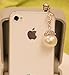 niceEshop(TM) 3.5mm Universal Crystal 5 Pearl Tassels Anti Dust Proof Earphone Jack for Samsung,iPhone,HTC Etc