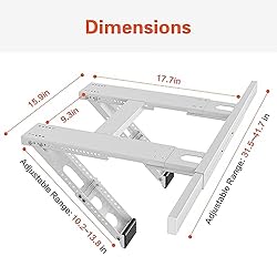 LuckIn No Drill Window AC Support Bracket, Fits