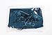BellisMira Women's Satin Lace Full Slip Chemise Silk Nightgown Sleepwear Acid Blue, M