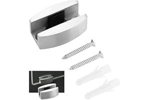Stainless Steel Floor Guide,Wall Mounted Bottom Floor Guide for Frameless Sliding Glass Doors,Adjustable for glass thickness 