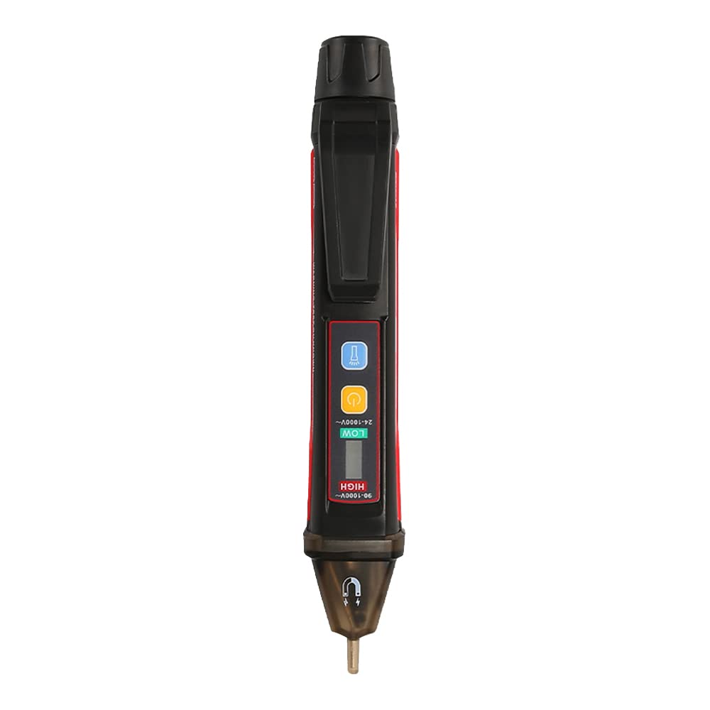UNI-T UT12M-EU Series UT12 AC Voltage Detector with Magnetic Solenoid Detection, Dual Range, 24-1000VAC, 50/60Hz