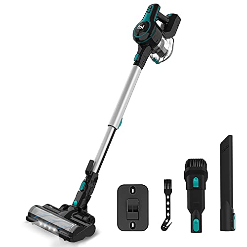 INSE Cordless Vacuum Cleaner, 23Kpa Powerful Suction Stick Vacuum with 45min Max Long Runtime