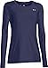 Under Armour Women's UA HeatGear Armour Long Sleeve Large Midnight Navy