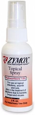 Zymox topical Pet spray Hydrocortisone 1% Infections Wound Itching Dog &amp; Cat 2oz