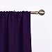 NICETOWN Blackout Draperies Curtains 84 Long - Easy Care Thermal Insulated Rod Pocket Blackout Curtains/Draperies for Patio Door - 1 Pair, Royal Purple, 42 inches Wx84 L