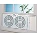 Holmes Dual Blade Twin Window Fan, White. Holmes HAWF2021