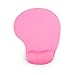 Badalink Mouse Pad Comfort Fabric Covered Gel Silicone & Cotton Lycra Design Mouse Pad/Mouse Mat Wrist Rest Support - Pink