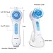 KINGDOMCARES 3 Speed Sonic Facial Cleansing Brush Deep Cleaning Face Brush Cleansing System Electric Exfoliating Brush Facial Cleansing Brush White