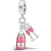 Pandach 925 Sterling Silver Charms for Bracelets and Necklaces Travel Round The World Beads Charms Relaxation Dangle Pendant,Jewelry Beads Gifts for Women