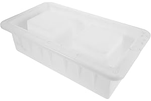 NUOBESTY Concrete Hollow Brick Mold Dual Hole 40x20x12cm Thickened Plastic Cement Paver Mold for DIY Garden