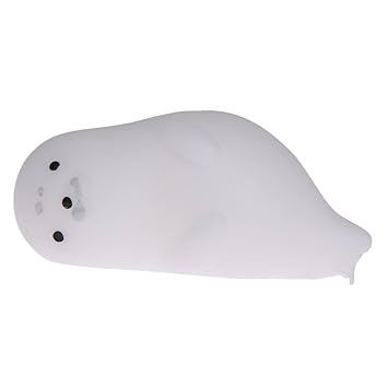 Rrimin Squishy Cute Soft Mini Squeeze Stretchy Toys Animal Healing Stress Toy for Kids Adults Reduce Stress Pressure Press (Sleeping Seal 1 Pc)
