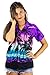 Funky Hawaiian Shirt for Women, Beach, Purple, XL