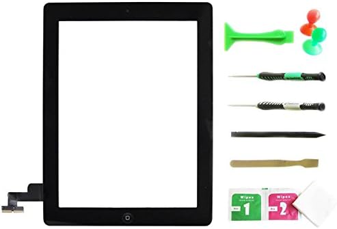 eSack® Black Touch Screen Digitizer Front Glass 9.7" With Home Button for IPAD 2 A1395 A1397 A1396 Wi-Fi /Cellular + Repair Tools included