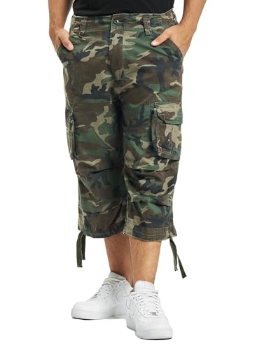 Brandit Urban Legend 3/4 Trouser, Pantaloni Cargo Uomo, Multicolore (Woodland), M