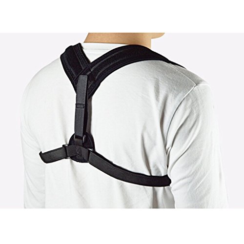 Ultimate Posture Corrector Brace By MN DISTRIBUTING: Adjustable &amp; Breathable Clavicle Support Band+Resistance Stretching Band + Manual + Arm Pads+ Carry Bag-Upper Back Pain Relief For Women &amp; Men