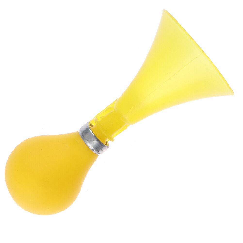 Riloer Kids Bike Bell?children's Bicycle Anti-Theft Bell, Silicone Anti-Fall Device, Children's Bicycle Squeeze Horn, Horn Alarm, Suitable for Children's Bicycle Accessories (Yellow)
