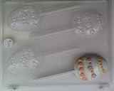 Medium egg decorated w/ hearts & flowers E047 Easter Chocolate Candy Mold