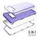 Phone Case for Galaxy S8 Case,Premium Bumper Slim 3in1 Shock Absorption and Dust Resistant Bumper Premium Case Slim Fit Dual Layer Protective Cover for Samsung Galaxy S8 2017 … (Light Purple)