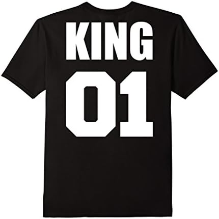 Mens King Queen Prince Princess 01 Family Matching Shirts XL Black