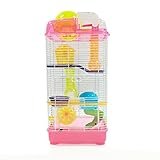 YML 3-Level Clear Plastic Dwarf Hamster Mice Cage