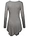 BIADANI Women Classic Handkerchief Hem Tunic Top (S-5X)