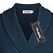 Ninedaily Womens Business Tops Lapel V Neck Slimming Long Sleeve Office Blouse Blue