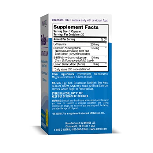 Natrol Relax+ Ultimate Calm Capsules, Reduce Occasional Stress