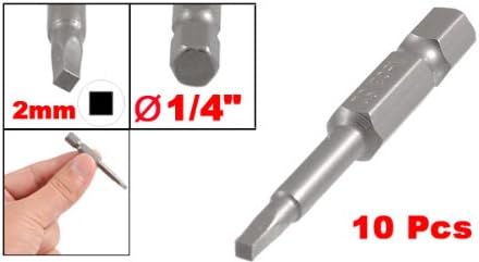Sourcingmap Square Head Screwdriver Bits, 50mm Length, 10-Piece 2.3mm x 2.3mm, Variety Pack - Image 3