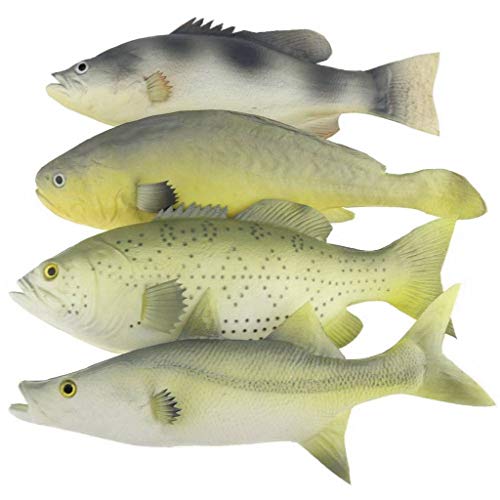 Gresorth 4 PCS Fake Fish Food Decoration Home Party Kitchen Shop Display Lifelike Toys Model