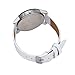 Lookatool 1PC Women Quartz Dial Clock Leather Wrist Watch Round Case (White)