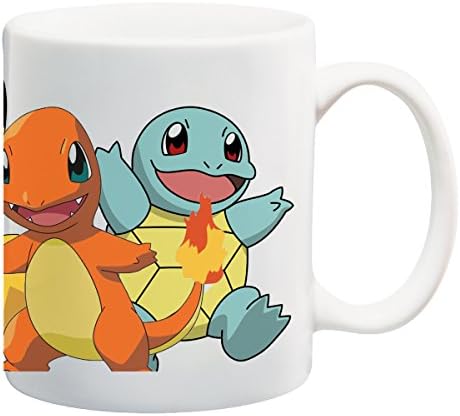 CrookedMugs- Pokemon Collage- 11OZ White Ceramic coffee mug - Best funny and sarcastic gift!