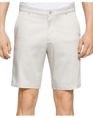Calvin Klein Stream Mens Slim Fit Grosgrain-Waist Shorts Gray 40