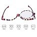 Amrka Cosmetic Reading Glasses, Magnifying Glasses Folding Makeup Eyeglasses +1.5~+4.0 (+2.5)