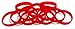 TheAwristocrat 1 Dozen Multi-Pack RED Wristbands Bracelets Silicone Rubber - Select from a Variety of Colors (Red, Adult (8