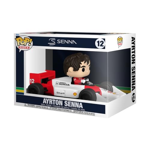 Candide Funko POP! Ayrton Senna Rides Super Deluxe McLaren – Figura Colecionável de 11 cm em Vinil