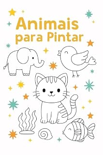 Livro Animais para pintar : Prepare-se para uma aventura cheia de cores, criatividade e diversão!
