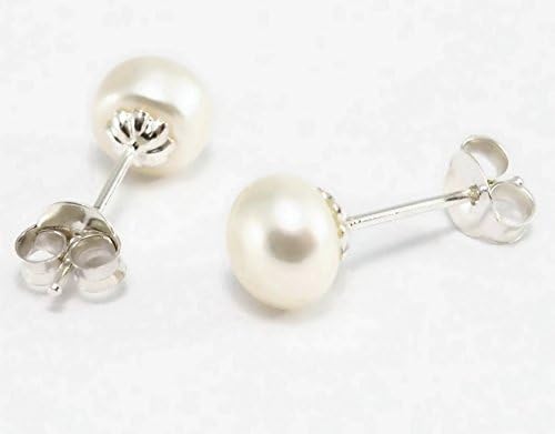 Pearl Real 925 Sterling Silver Earrings