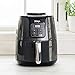 Ninja Air Fryer, 1550-Watt Programmable Base for Air Frying, Roasting, Reheating & Dehydrating with 4-Quart Ceramic Coated Basket (AF101), Black/Gray (Renewed)