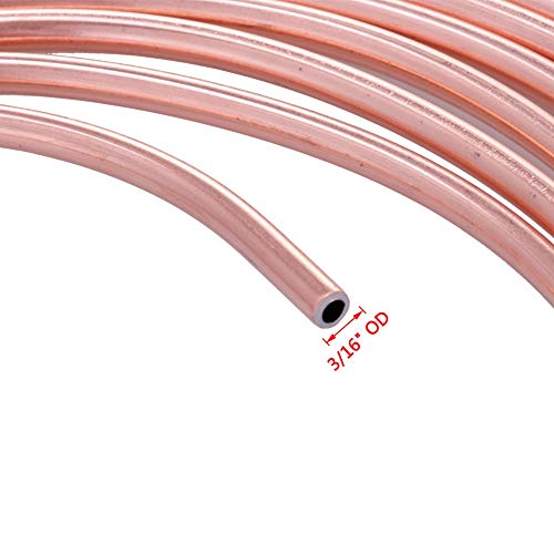 25 Ft. of 3/16 in Copper-Nickel Coil Brake Line Flexible, Easy to Bend Replacement Tubing Kit (Includes 16 Fittings) -Inverted Flare, SAE Thread - Thumbnail 4