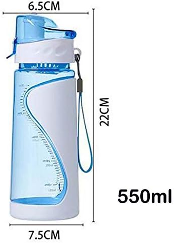 ZYLL 550ml Deportes Beber plástico Mi Botella de Agua ...